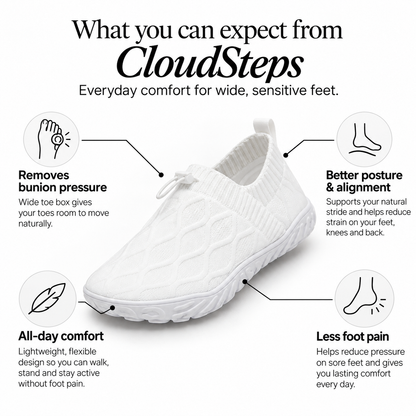 CloudSteps - Walk all day without bunion pain from your very first step