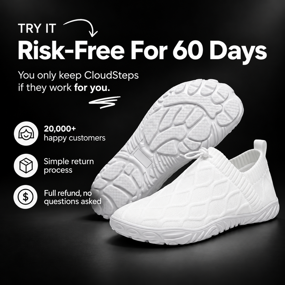 CloudSteps - Walk all day without bunion pain from your very first step