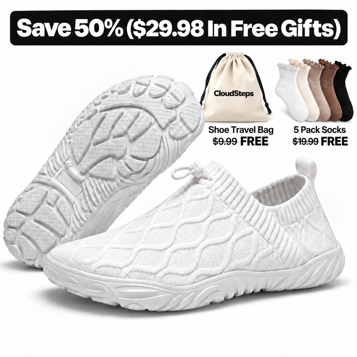 CloudSteps - Walk all day without bunion pain from your very first step